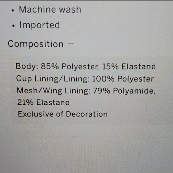 Victoria’s Secret Allegro Lightweight Medium Impact Lined sport bra blue marble - Picture 3 of 7